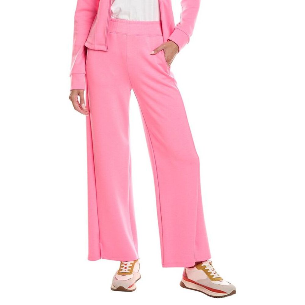 Vintage Havana Womens  Cloud Fleece Wide Leg Pant, Pink